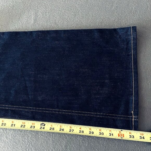 Permanent Women's Navy Blue Denim Jeans Size 14 Boot Cut Stretch Mid Rise NWT - Picture 11 of 15